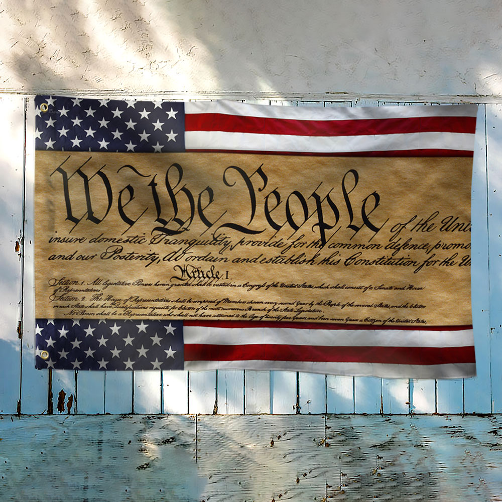 We The People Patriotic American Grommet Flag DHP3320GFv1