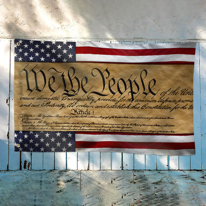 We The People Patriotic American Grommet Flag DHP3320GFv1