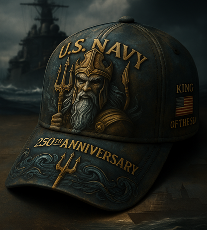 Poseidon’s Legacy – U.S. Navy 250th Anniversary Cap