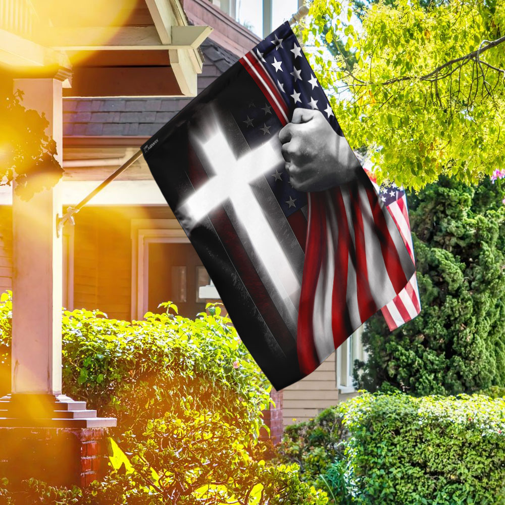 One Nation Under God Jesus American Flag