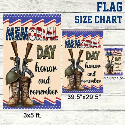 Memorial Day Flag Honor And Remember Patriotic Veterans TQN1014F