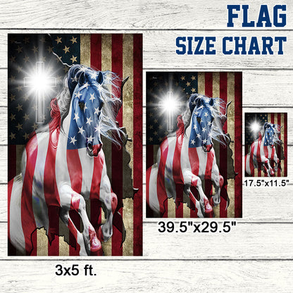 Patriot Horse American Flag MLN349F