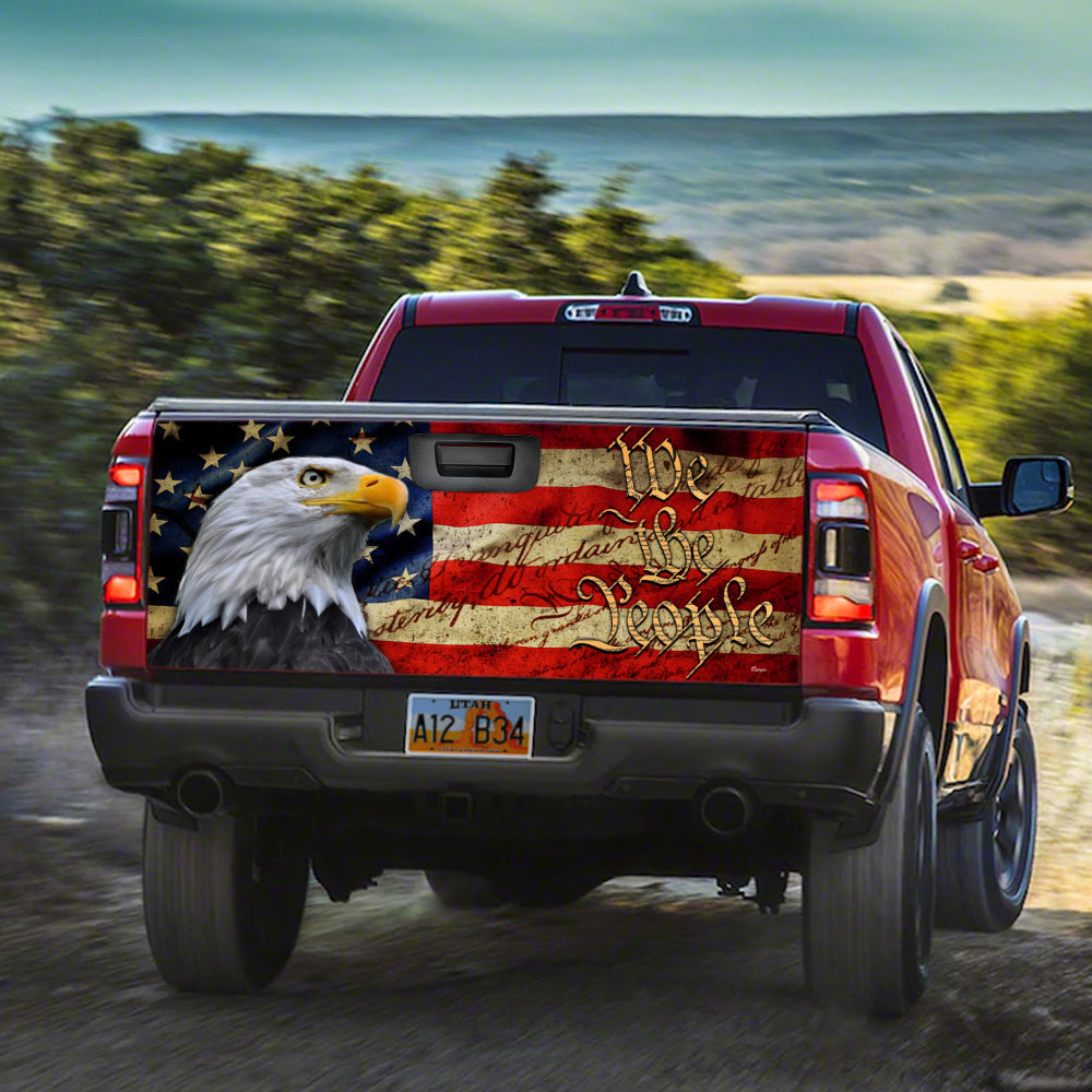 We The People Patriots Truck Tailgate Decal Sticker Wrap