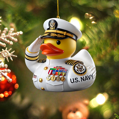 Veteran Tribute Duck Ornaments