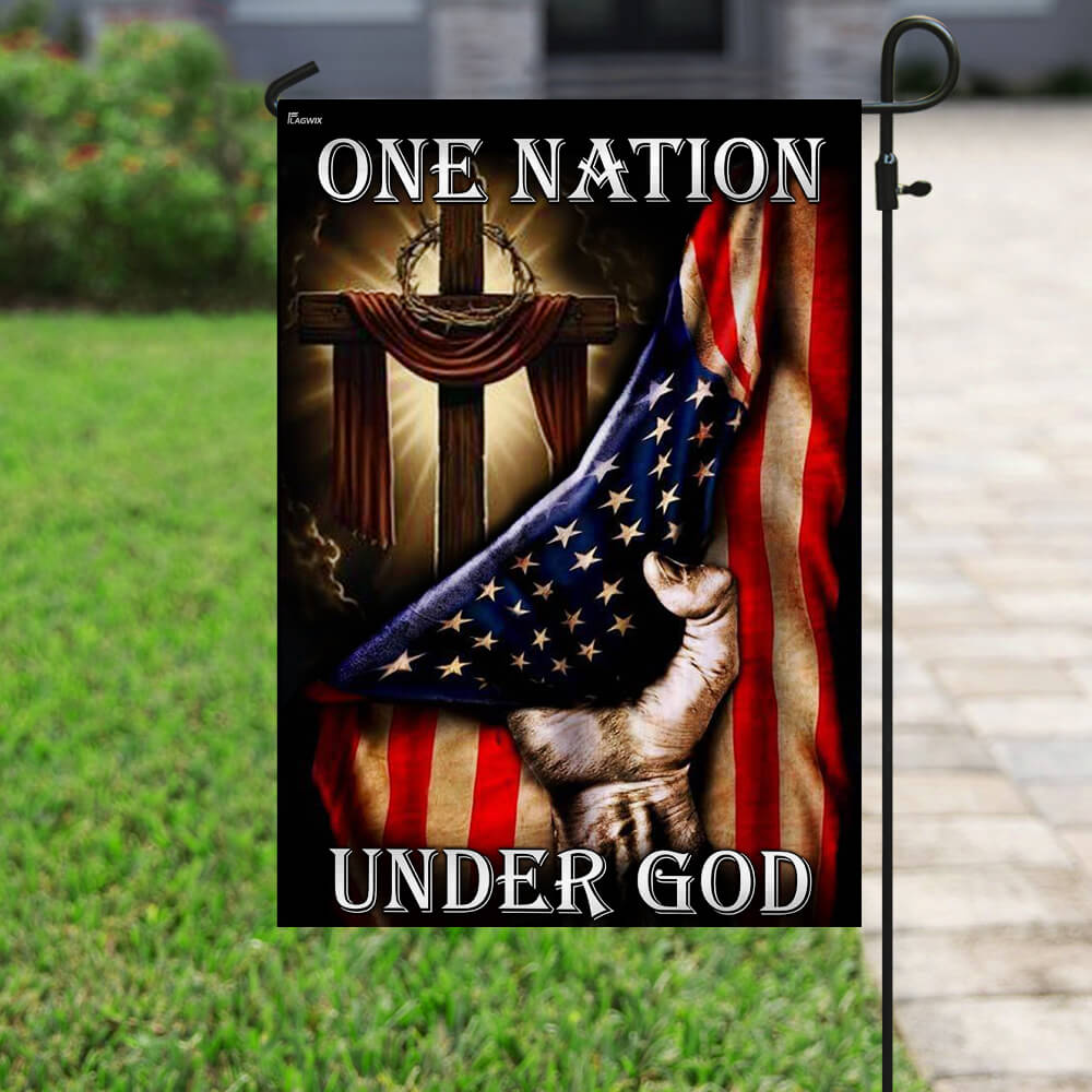 One Nation Under God. American US Flag