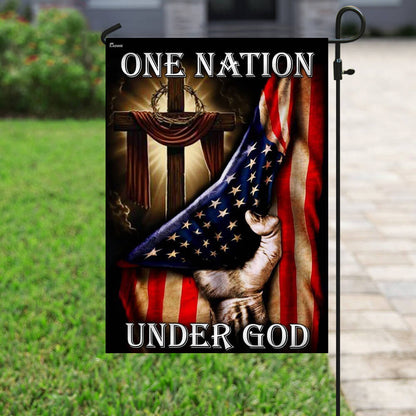 One Nation Under God. American US Flag