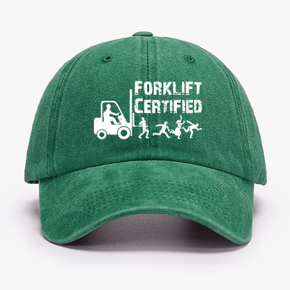 Forklift Certified Funny Cap