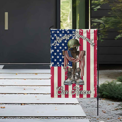 4th of july Independence Day Always Remember Our Heroes Veteran Flag MLN5862DNV
