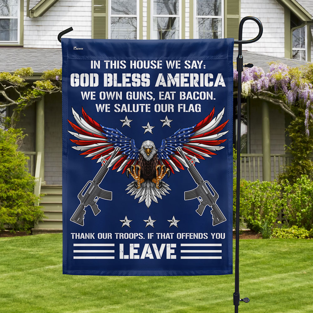 Memorial Day FLAGWIX Patriotic Eagle Flag God Bless America We Salute Our Flag Thank Our Troops MLN2749F