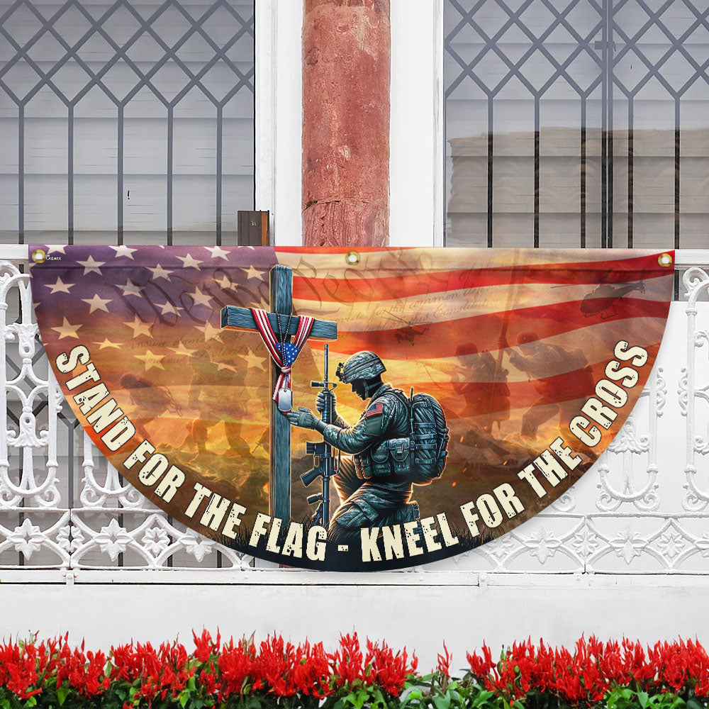 Memorial Day Stand For The Flag Kneel For The Cross Veterans Flag PHB21TTH