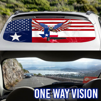 Texas American Eagle Rear Window Decal THB3471CD