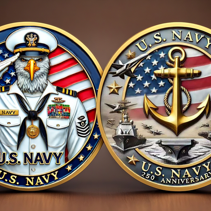 🎖️U.S  250th Anniversary Veteran's Tribute Eagle Coin