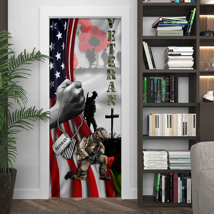 Veteran Lest We Forget Door Cover