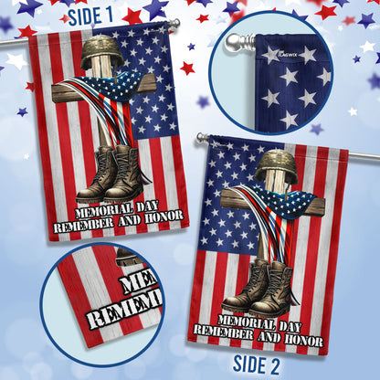 FLAGWIX Veteran Memorial Cross Memorial Day Remember and Honor Flag MLN2654F