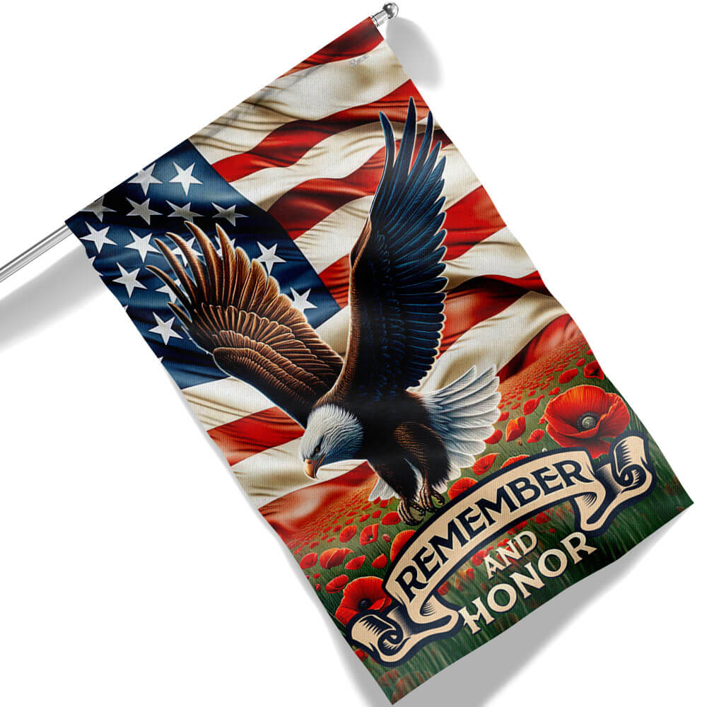 FLAGWIX  Patriot Eagle Memorial Day Remember and Honor Flag MLN2477F