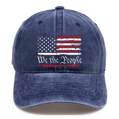 We The People American Flag Cap (Free Customization)