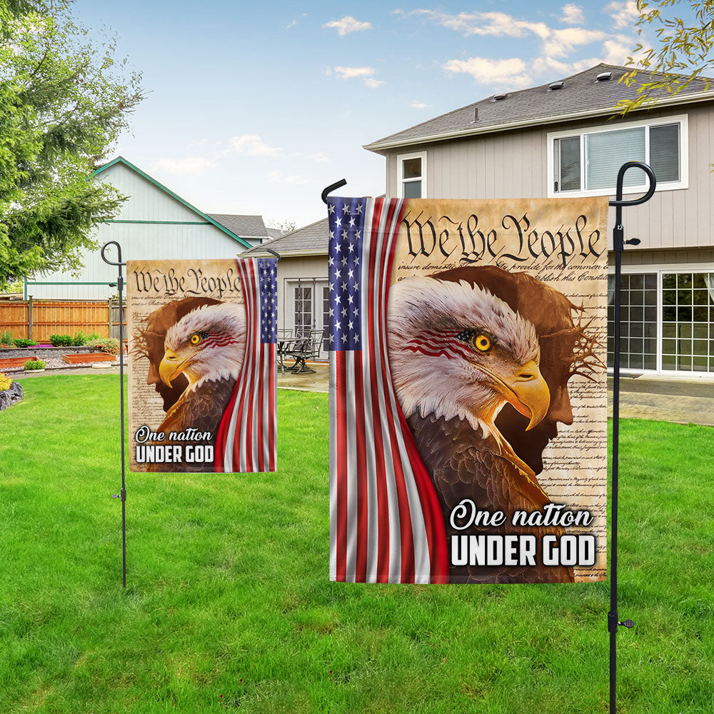 Flagwix American Flag - We The People, One Nation Under God, American Eagle Jesus Flag TPT845F