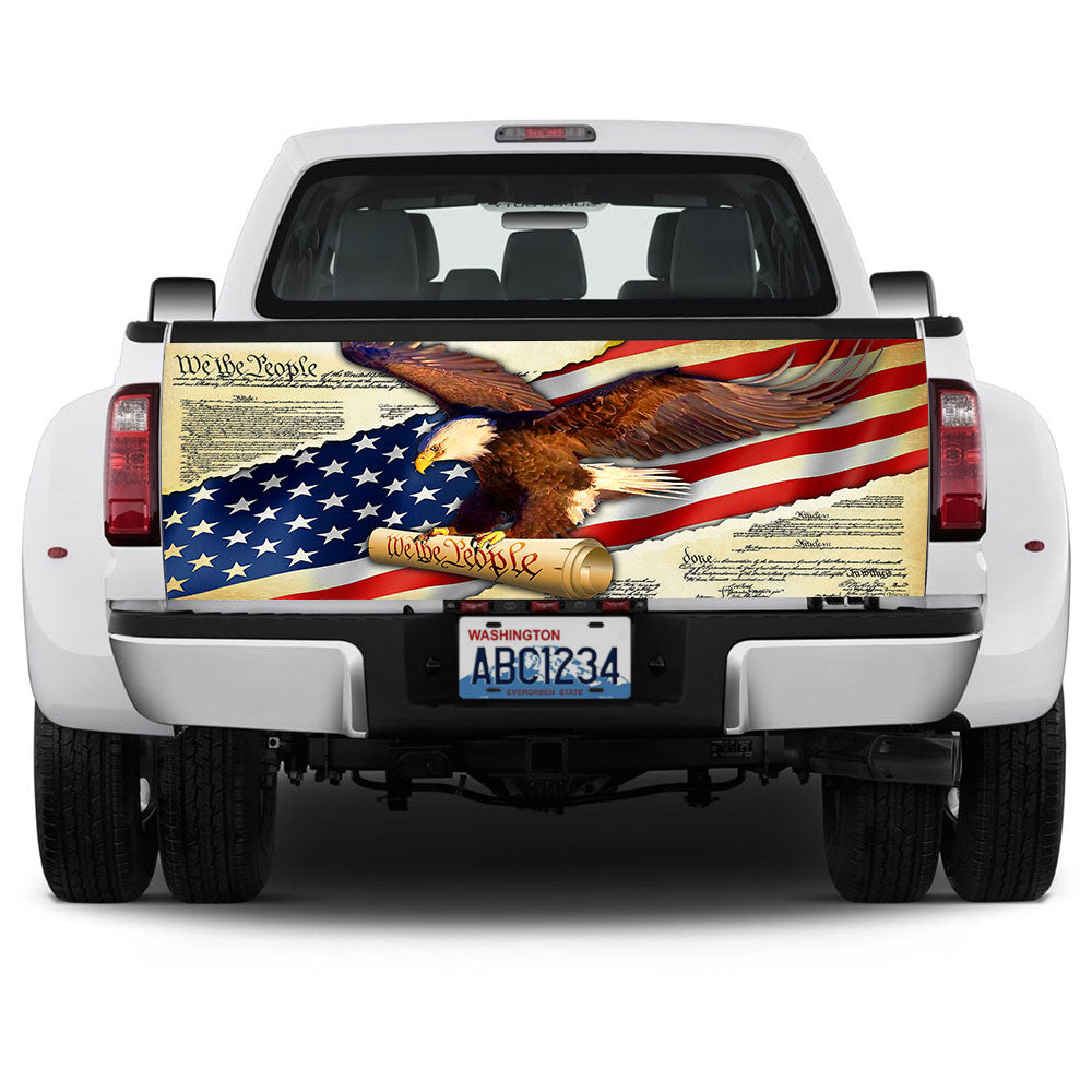 We The People Tailgate Decal Sticker Wrap