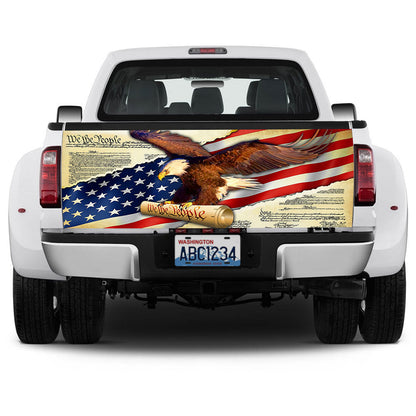 We The People Tailgate Decal Sticker Wrap