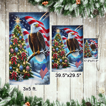 Patriot Eagle Christmas Tree Flag MLN4457F