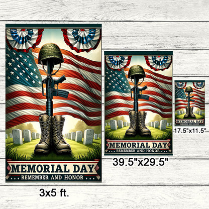 FLAGWIX Memorial Day Remember and Honor American Patriot Flag MLN2747F