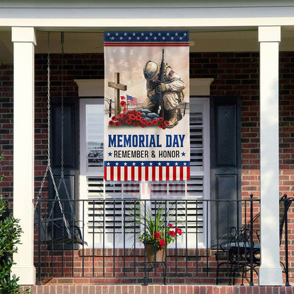 Memorial Day Veteran Remember And Honor Flag NTT12TTH