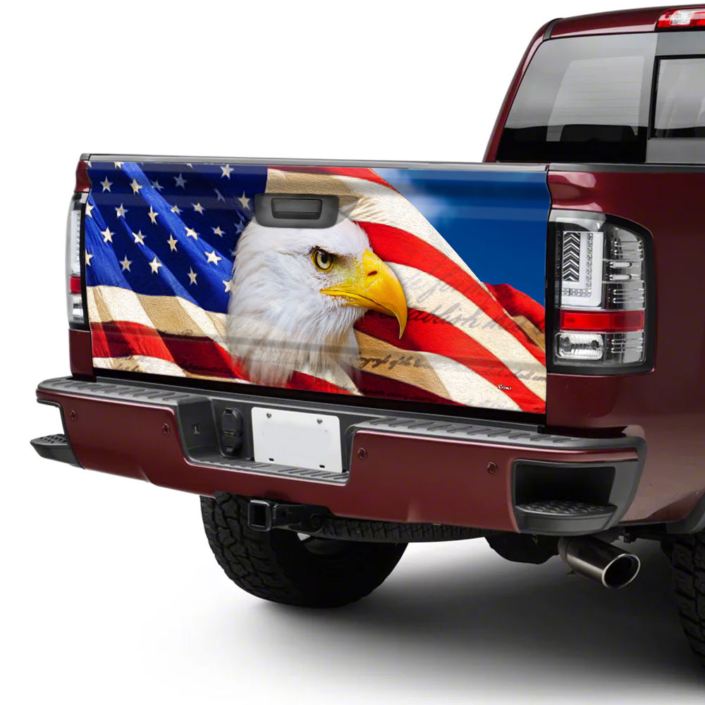 American Eagle Truck Tailgate Decal Sticker Wrap PS124TDv2