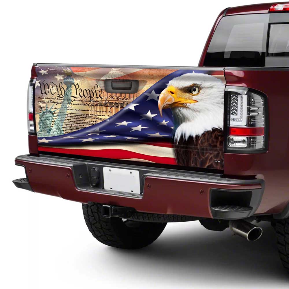 American Eagle Truck Tailgate Decal Sticker Wrap