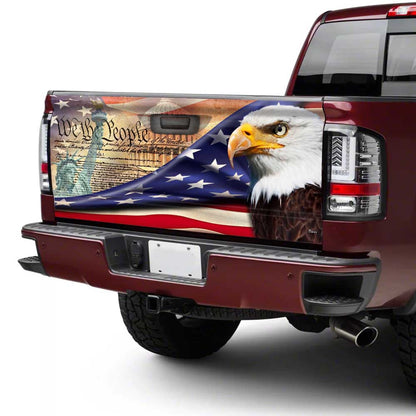American Eagle Truck Tailgate Decal Sticker Wrap