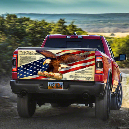 We The People Tailgate Decal Sticker Wrap