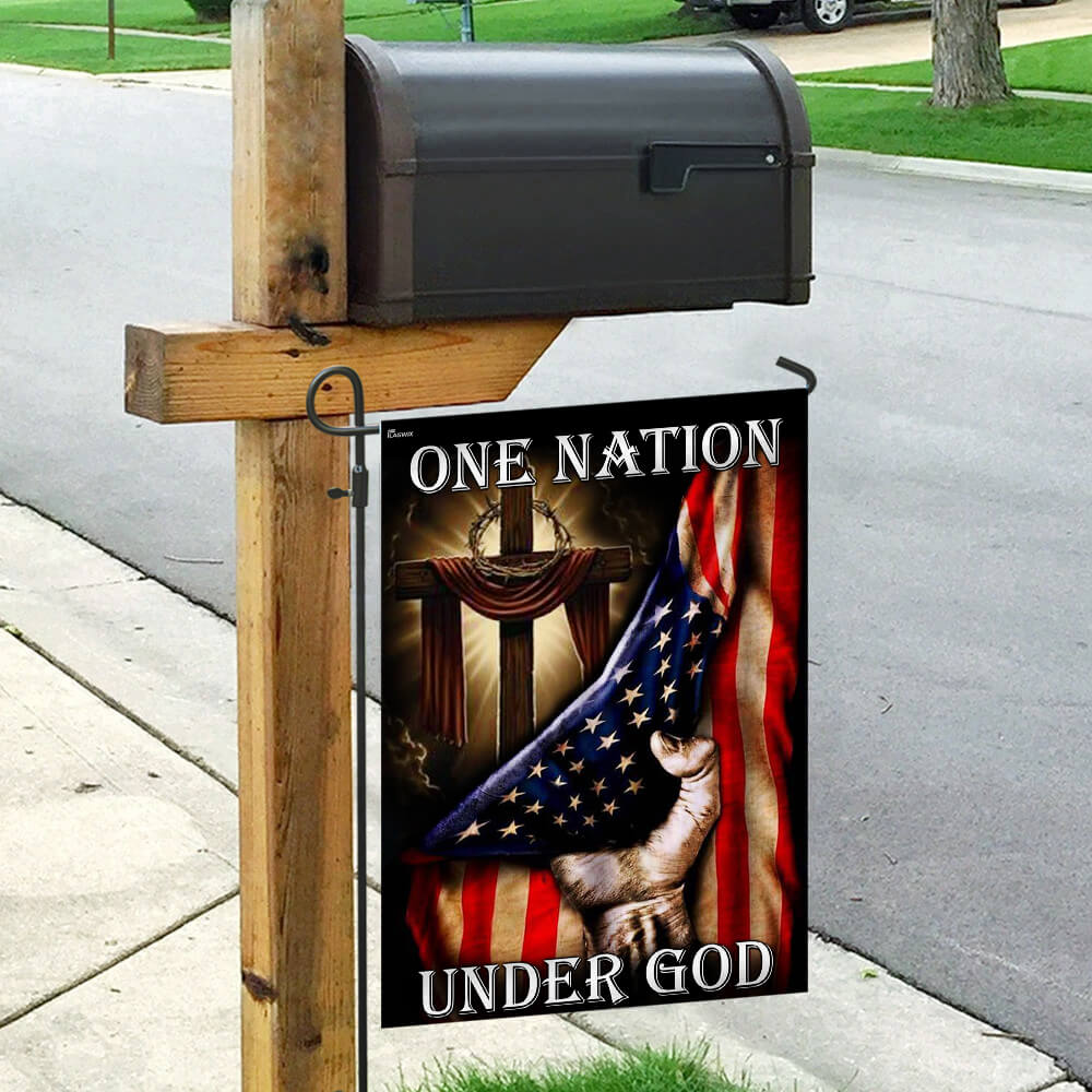 One Nation Under God. American US Flag