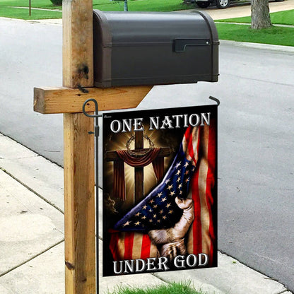 One Nation Under God. American US Flag