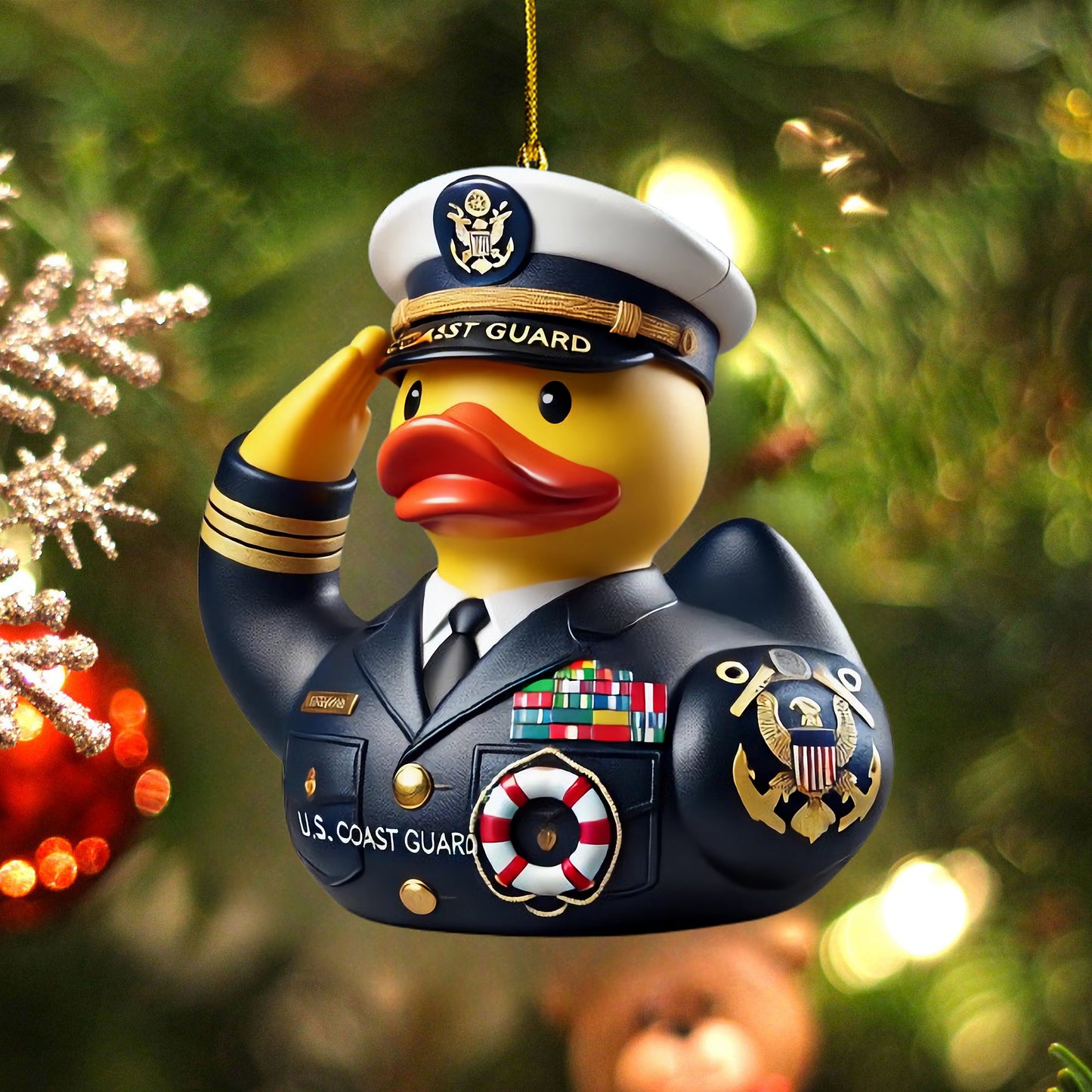 Veteran Tribute Duck Ornaments