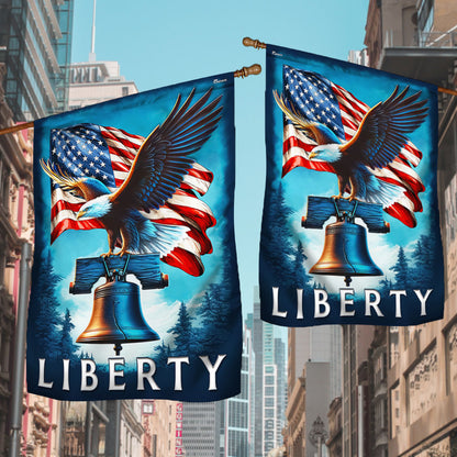 Flagwix American Flag - American Eagle Liberty Bell Flag for 4th of july Decoration