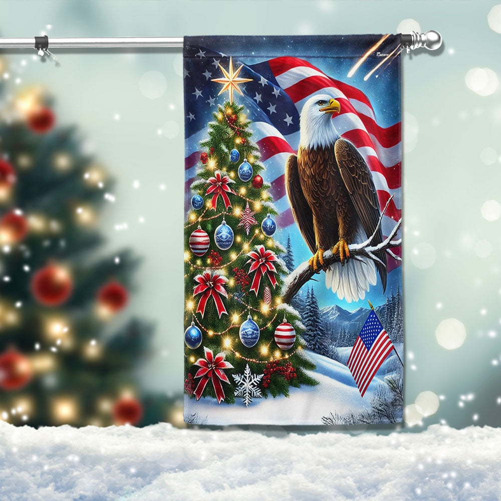 Patriot Eagle Christmas Tree Flag MLN4457F