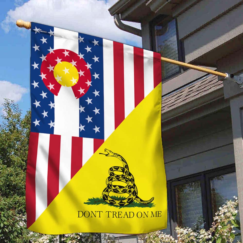 Don't Tread On Me Colorado American Gadsden Flag TPT1168F