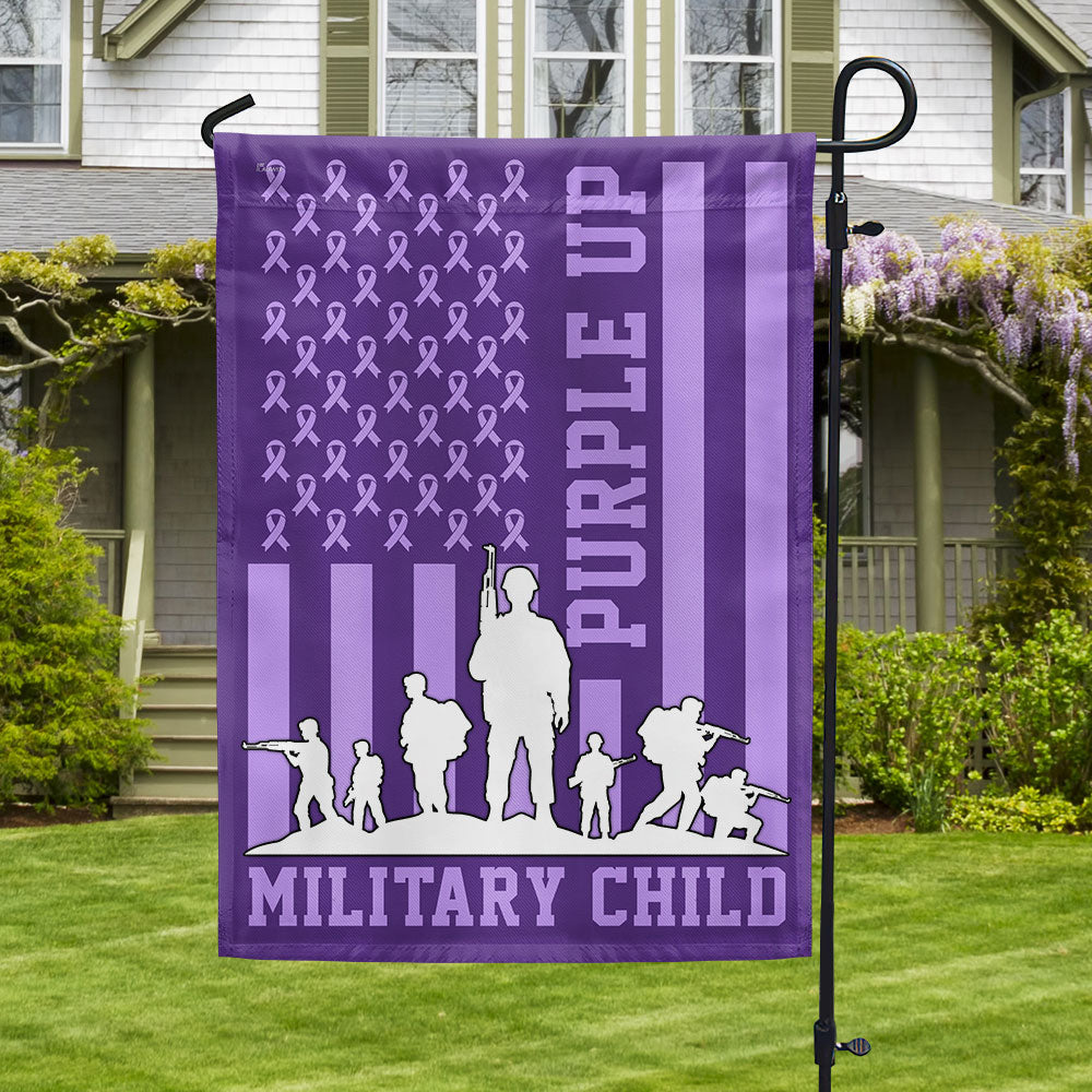Purple Up Military Child Flag TQN1128F