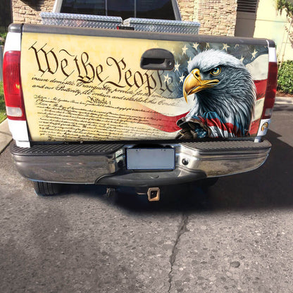 We The People. Patriotic American Eagle Truck Tailgate Decal Sticker Wrap TPT780TD
