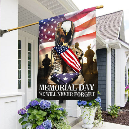 U.S. Veteran Memorial Day. We Will Never Forget American Patriot Flag TPT802F