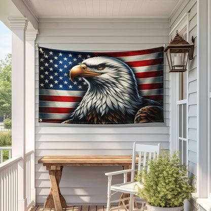 Patriotic Eagle American Grommet Flag TQN2320GF