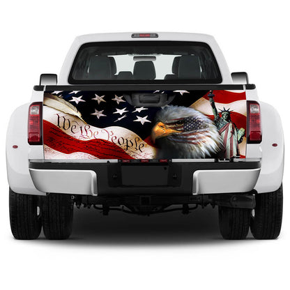 We The People America Truck Tailgate Decal Sticker Wrap