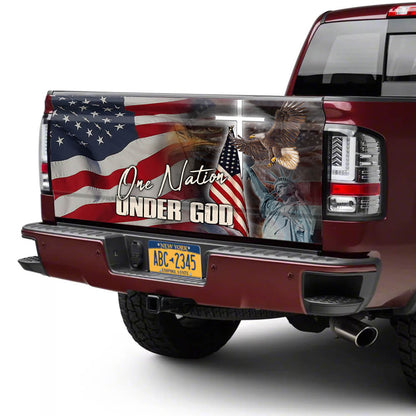 One Nation Under God America Truck Tailgate Decal Sticker Wrap