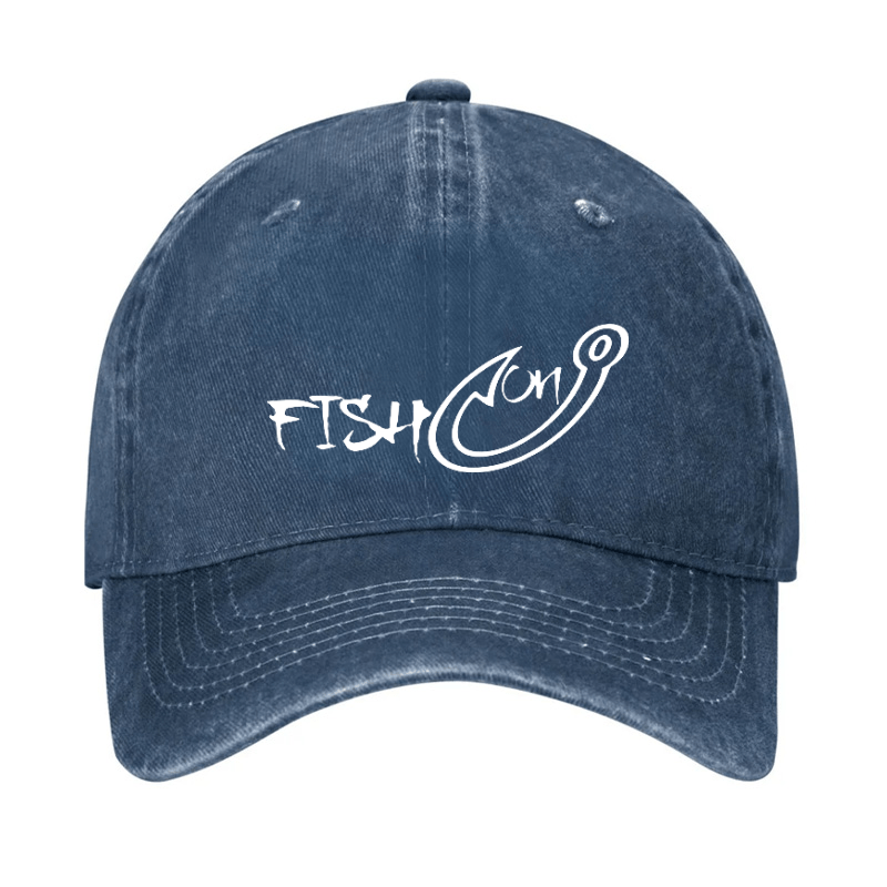 Fish On Funny Fishing Cap (Free Customization)