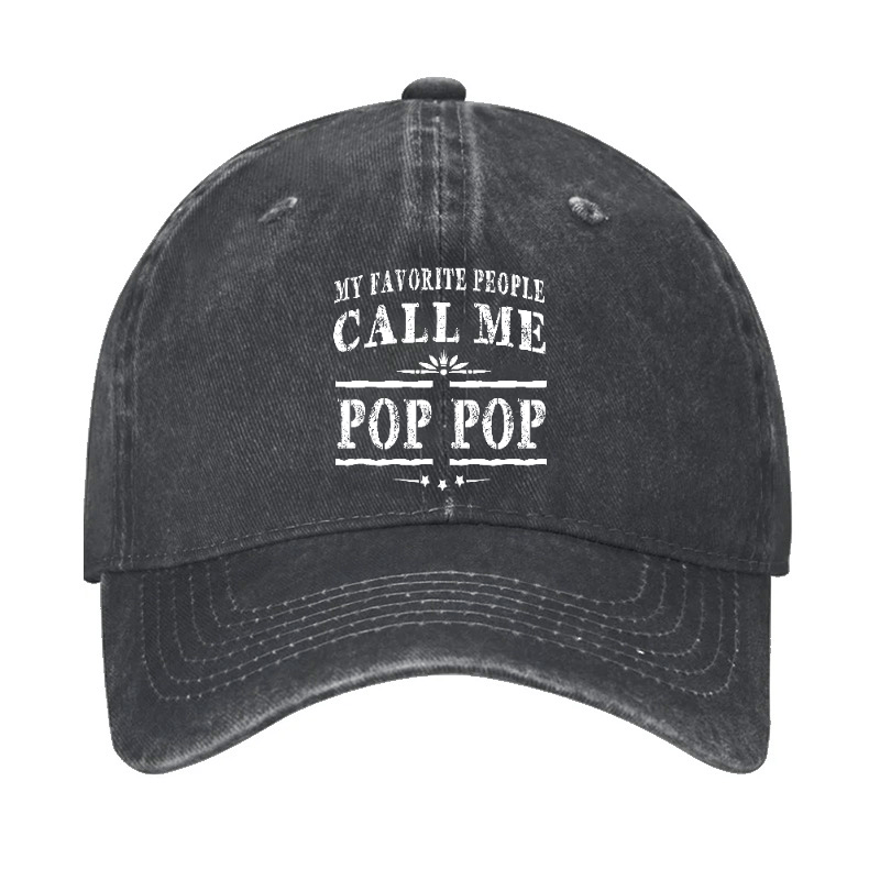 Pop Pop Gifts Grandpa Fathers Day Cap Father's Day (Free Customization)