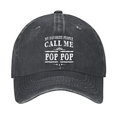 Pop Pop Gifts Grandpa Fathers Day Cap Father's Day (Free Customization)
