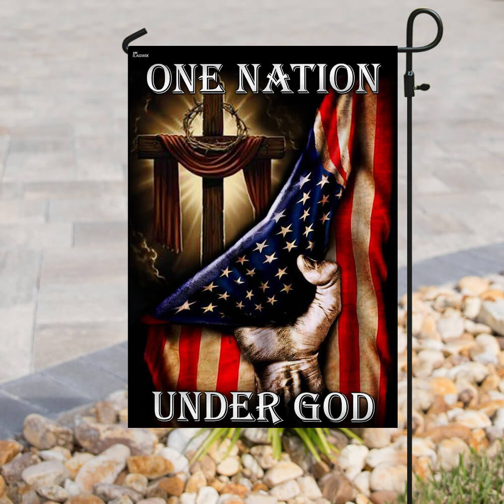 One Nation Under God. American US Flag