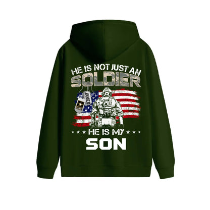 He Is Not Just A Soldier He Is My Son - Personalized Military Family Clothes