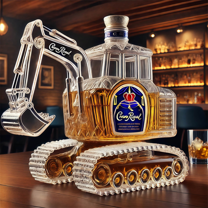 Excavator Whiskey Bottle