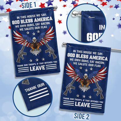 Memorial Day FLAGWIX Patriotic Eagle Flag God Bless America We Salute Our Flag Thank Our Troops MLN2749F