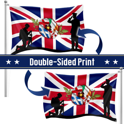 UK Armed Forces Day Veterans Grommet Flag PHB04PMN